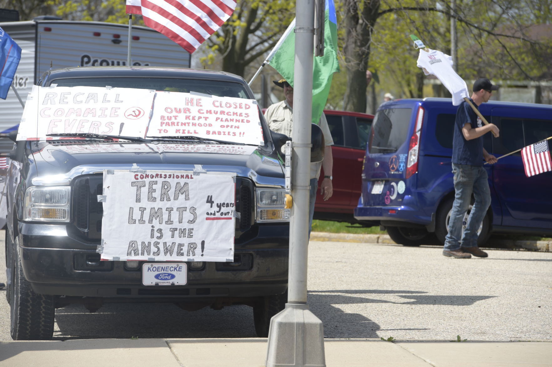 Protest signs
